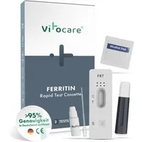 Vitocare Blutzucker-Teststreifen Ferritin Test-Set (2er Pack) – Ihr schneller Check auf Eisenmangel