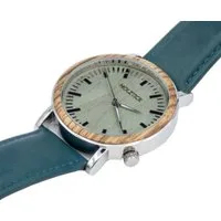 Holztick Bavaria Quarzuhr Kolibri KOLIBRI, schöne Damenuhr mit Ring aus Zebranoholz