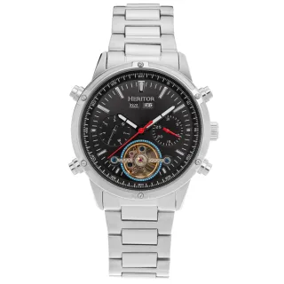 Heritor Automatik Wilhelm Semi-Skelett Armbanduhr mit Tag/Datum