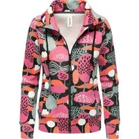 Ragwear Sweatjacke Ronette Print Zip-Jacke mit Allover-Print und hohem Kragen