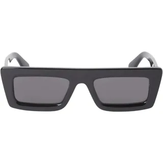 Off White - "Ontario" Quadratisch-Sonnenbrille (Schwarz/Dunkelgrau)