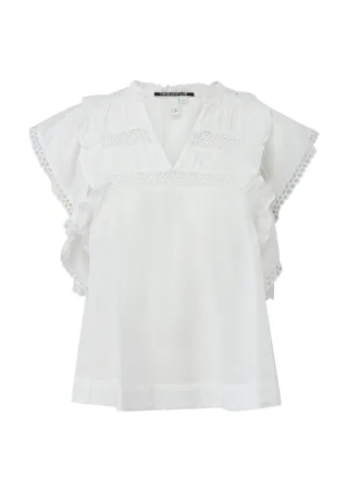 qs - Bluse weiß - Gr. - 40
