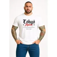 Banco T-Shirt Herren „Tokyo Japan“ – Urban Streetwear mit Frontprint Sommer Unifarben