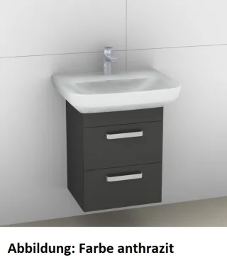 Artiqua 414 Waschtischunterschrank für Sentique 514360 Oxid Hellgrau quer, 414-WU2L-V11-7183-721 414-WU2L-V11-7183-721
