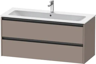 Duravit Ketho.2 Waschtischunterbau wandhängend Basalt Matt 1210x480x550 mm - K25265043430000 K25265043430000