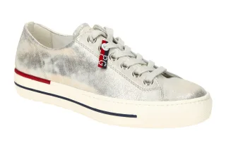 Paul Green Damen Halbschuhe Sneaker 4760-07 Grau Mineral Echtleder Frottee-Fu...