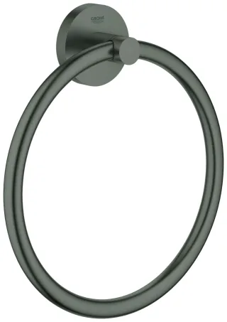 GROHE Handtuchring Essentials 40365 hard graphite gebürstet, 40365AL1 40365AL1