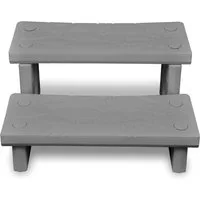vidaXL Pooltreppe, Graue Spa-Treppe