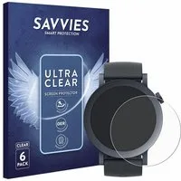 Savvies Displayschutzfolie Schutzfolie für Nothing CMF Watch Pro 2, 6 Stück, Displayschutz Schutz Folie Klar Transparent