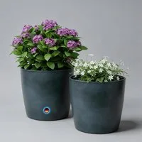 Zedelmaier Blumentopf 2er-Set Blumentopf mit extra Dicker Wand, mattierte Oberfläche