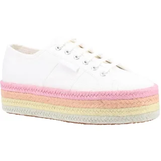 Superga 2790 Multicolor Rope 100% Baumwolle Damen Weiß/Candy Mehrfarbig Turnschuhe