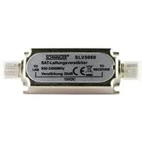 Schwaiger SAT-ZF Verstärker (20 dB, 950 - 2400 MHz, für Satellitenanlage, silber)