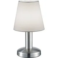 TRIO Leuchten LED Nachttischlampe, Dimmfunktion, LED wechselbar, Warmweiß, klein-e Nachttisch-lampe Touch dimmbar Design-klassiker, Höhe 24cm