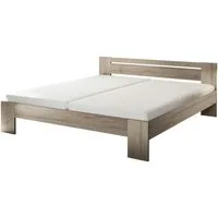 Pol-Power Bett in Eiche San Remo hell. Abmessungen (BxHxT) 185x71x204 cm