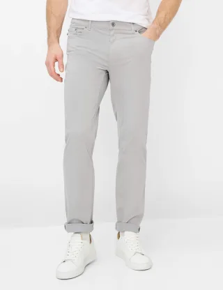 Brax Herren Five-Pocket-Hose Style COOPER silver, hellgrau, Gr. 38/36