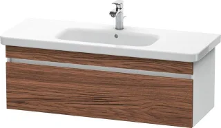 Duravit DuraStyle Waschtischunterbau wandhängend Nussbaum dunkel & Weiß Matt 1130x448x398 mm - DS639 DS639502118