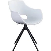KAWOLA Stuhl ZAJA Polsterstuhl - Drehbar & Bequem - Design Stuhl (1 St), Drehstuhl Kunststoff, modern, robust, pflegeleicht, für Esstisch