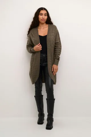 Strickjacke Regular fit brown