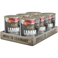 Belcando Lamm mit Reis und Tomaten - Nassfutter mit Distelöl für Haut & Fell 6x800g, Nassfutter für: Hunde