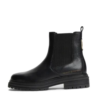 Tommy Hilfiger - Leder Chelsea Boots schwarz - Gr. - 37