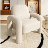 SEYNAR Sessel Moderner Sherpa-Akzent-Sessel, Teddy-Polsterarm-Sofa (1-St), Gemütlicher flauschiger Lesesessel für Wohnzimmer, Schlafzimmer, Ecke