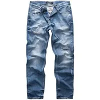 REPUBLIX Straight-Jeans CONNOR Herren Regular Fit Destroyed Jeans