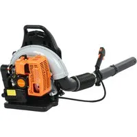 Rutaqian Laubsauger 6800RPM 2-Takt Schnurlos Laubbläser Benzinmotor 52cc, (Garten Gebläse Luftgeschwindigkeit 92,2 m / Sek), Rucksack Laubbläser,Gartengebläse für Rasenpflege und Hofreinigung