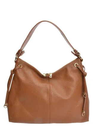 Isabella Rhea Braun Rindsledertasche