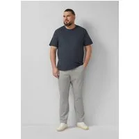 s.Oliver Chinos Hose DETROIT Detroit: Relaxed Fit gemusterte Chino mit Elastikbund