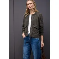 STREET ONE Blouson aus Cord und Langarm mit Bündchen und Zipperdetail