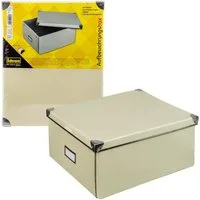 Idena Aufbewahrungsbox Idena 10518 - Aufbewahrungsbox aus festem Karton, Deckel mit verstärkt
