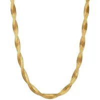 salazar.plus Schlangenkette Luxus Damen Schlangenkette Edelstahl vergoldet Geflochten, vergoldete Edelstahl‑Schlangenkette – 6 mm geflochten & wasserfest