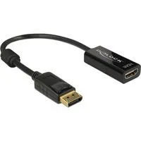 DisplayPort 1.2 St > HDMI Bu 4K, Adapter schwarz, 20 cm