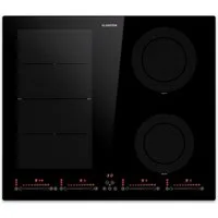 Klarstein Induktions-Kochfeld Masterzone 60 Hybrid, Kochfelder Induktion Hob Gas Hob Flex 4 Zonen