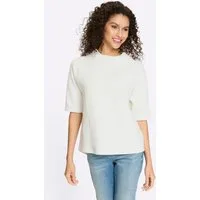 heine Sweater Sweatshirt Kurzarm Struktur
