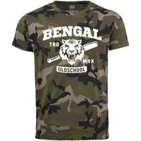 Neverless Print-Shirt Herren Camo-Shirt Bengal Tiger Baseball Sport USA T-Shirt Camouflage Tarnmuster Neverless® mit Print