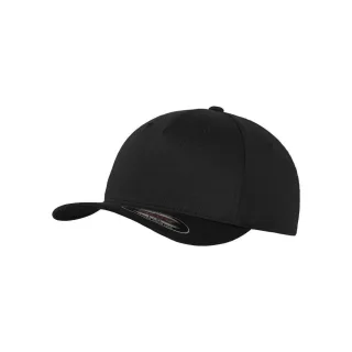 Flexfit Unisex Baseballkappe mit 5 Paneelen (Schwarz)