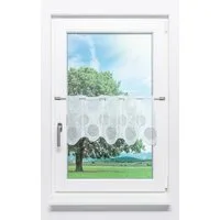 LYSEL® Scheibengardine Kringel Muster (1 St), transparent, HxB 30x48cm