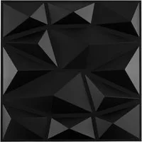 COSTWAY 3D Wandpaneel, BxL: 30x30 cm, 0.09 qm, (50-tlg) selbstklebend, PVC Kunststoffpaneele