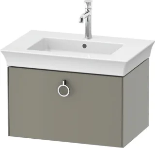 Duravit White Tulip Waschtischunterbau wandhängend Stein Grau Seidenmatt 684x458x410 mm - WT42510929 WT4251092920010
