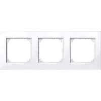 M-PLAN Rahmen 3-fach, Thermoplast brillant, antibakteriell, glänzend, IP20, 85,8x225,8x10,1 mm weiß (glänzend), Retail