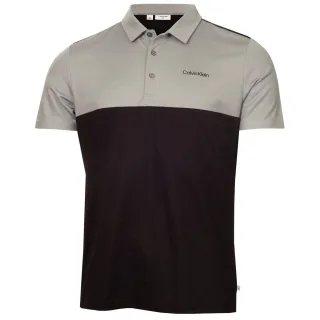 Calvin Klein - Poloshirt für Herren, Mit Kragen (Schwarz/Silber)