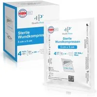 Health Press Wundpflaster Sterile Wundkompressen, Dermatologisch getestet