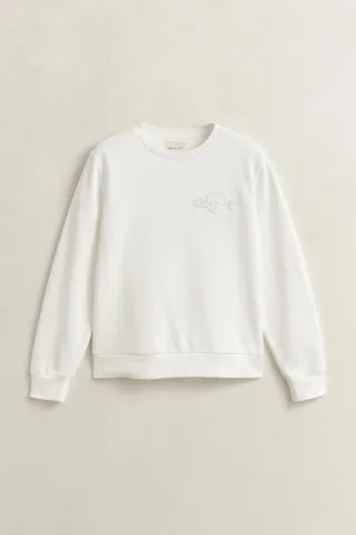 GANT - Tonal Shield Sweatshirt eggshell - Gr. - M