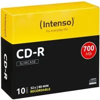 Intenso CD-Rohling CD-R 80, 10er Pack Slimcase CD-Rohlinge