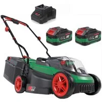 Güde Akkurasenmäher City Akku Rasenmäher 320/20-4 + 2 x Akku 4.0 Ah / Ladegerät, 20V 32cm