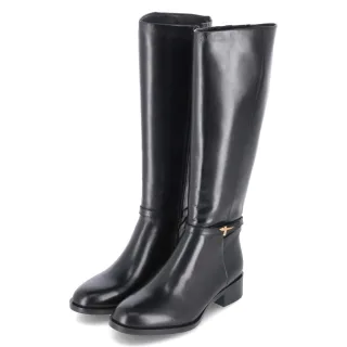 Tamaris Stiefel - Gr. 38 - Schwarz - Glattleder