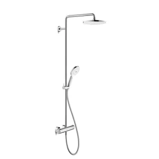 Duravit C.1 Duschsystem C14280008010, chrom, mit Brause-Thermostat, Ausladung 350mm