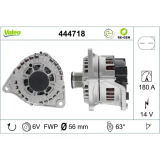 Valeo Generator  180A Citroen Fiat Iveco Peugeot 3,0 444718