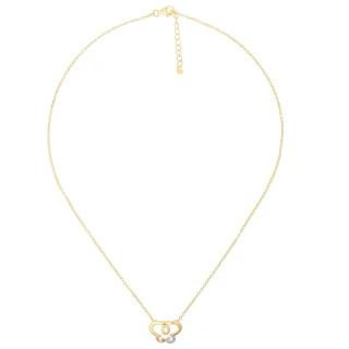 Orphelia 'Joya' Damen-Kette mit Anhänger aus 925er Sterlingsilber – Gold ZH-7088/1
